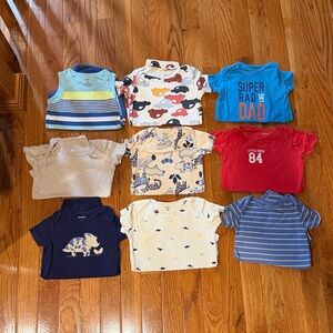 11 Short Sleeve Onesies Bundle - Everday Essentials - 18 M
